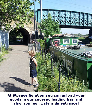 At Storage Solution you can unload your goods in our covered loading bay and also from our waterside entrance!